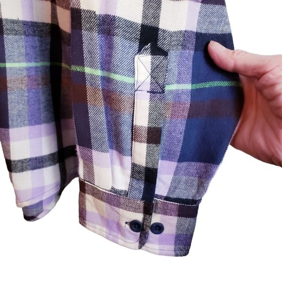 Alpine Design Button Down Flannel Shirt Medium Multicolor Plaid - Picture 10 of 15